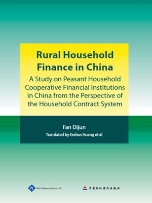 cover image of Rural Household Finance in China
